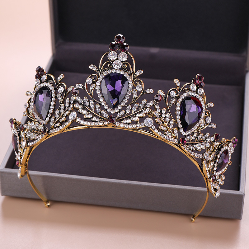 Tiara Elegante Barroca Vintage - Women'S Hair Accessories Wedding avaliação e preço