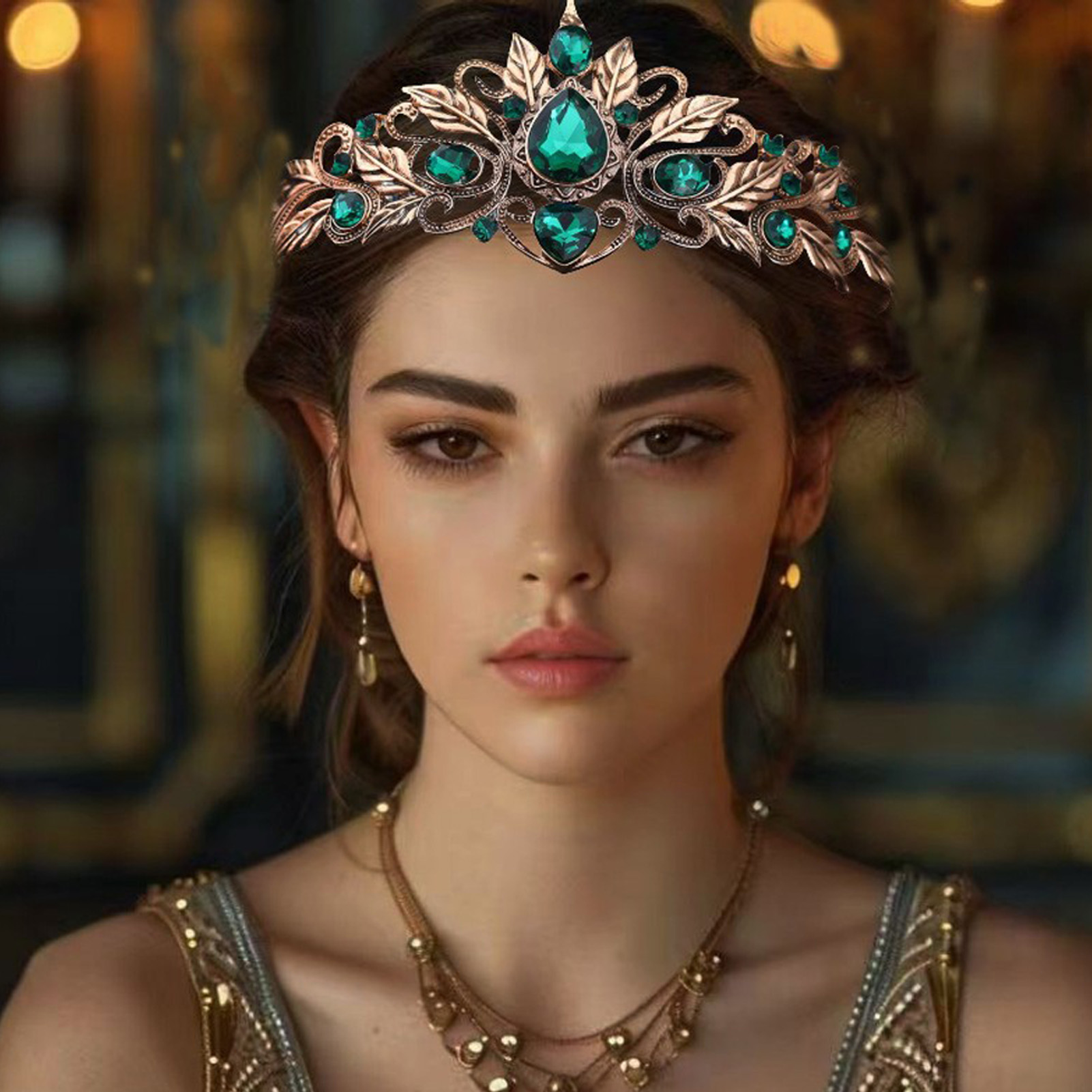 Coroa de Cabelo Estilo Barroco - Women Accessories For Wedding avaliação e preço