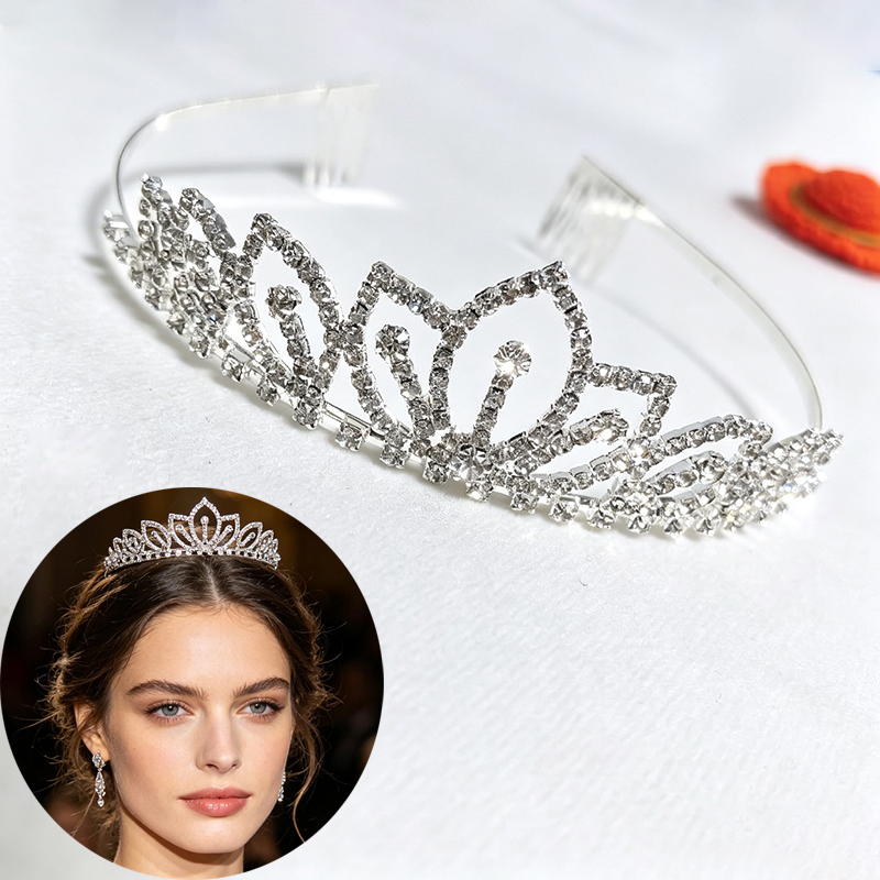 Tiara de Noiva com Coroa de St - Women Accessories For Wedding avaliação e preço