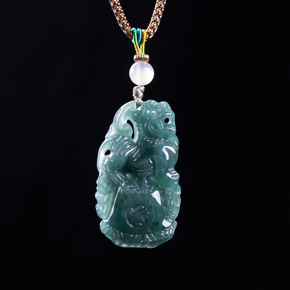 Pingente Pixiu de Jadeíta Birm - Women Accessories For Gift avaliação e preço