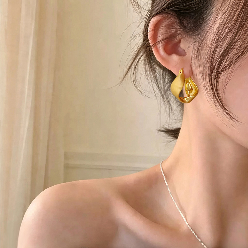 Brincos de Argola em Forma de  - Women Accessories Drawing avaliação e preço
