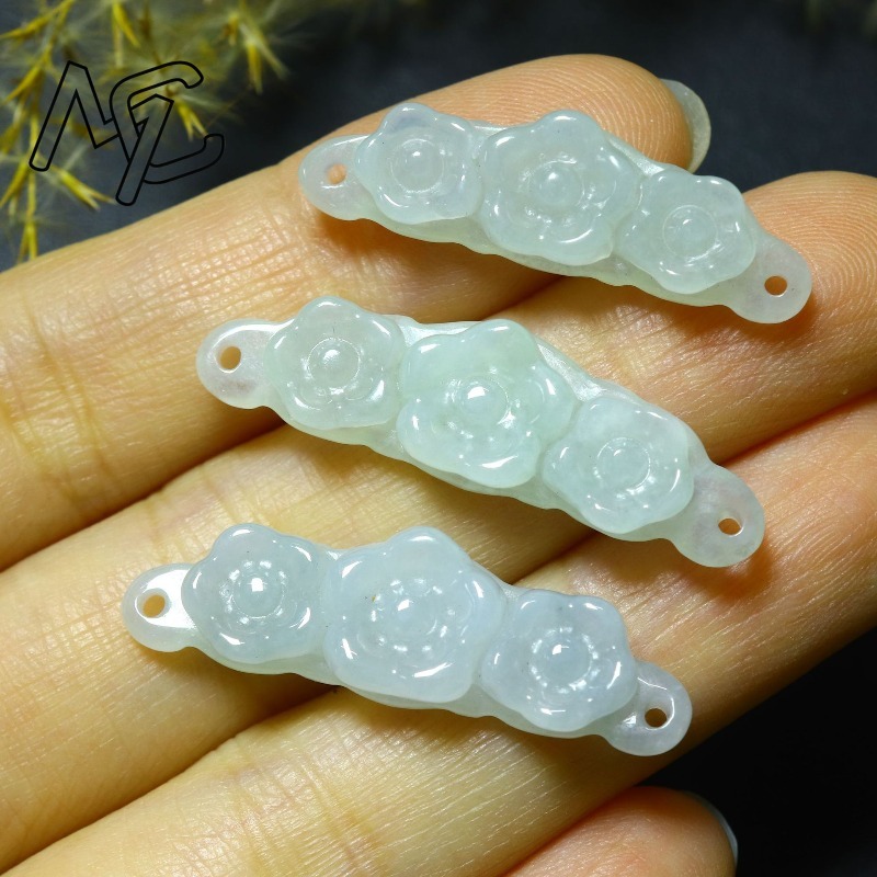 1 peça de Flor de Jadeíta Natu - Women Accessories For Gift avaliação e preço