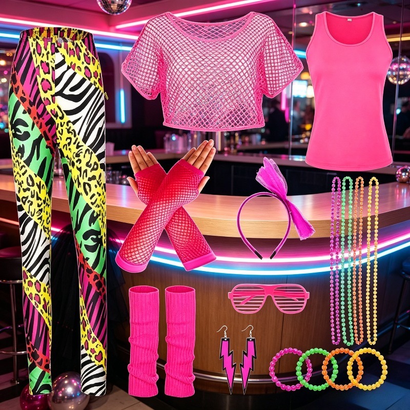 Fantasia Brilhante para Menina - Women'S Accessories In The 80S avaliação e preço