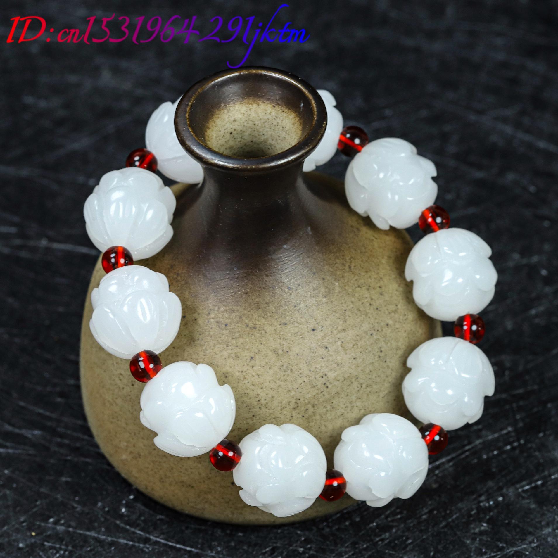 Pulseira de Jade Real Branca c - Women Accessories For Gift avaliação e preço