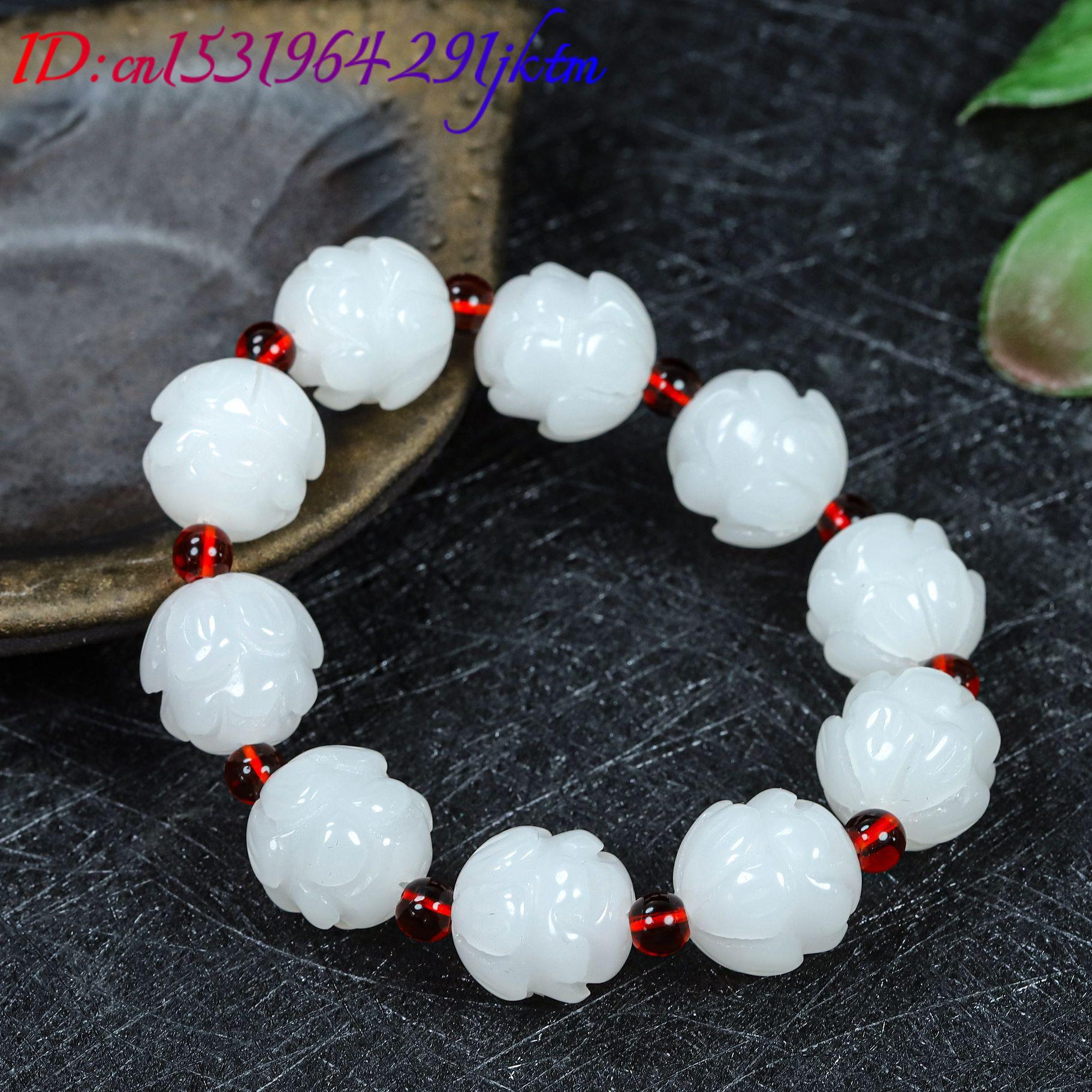 Pulseira de Jade Real Branca c - Women Accessories For Gift avaliação e preço