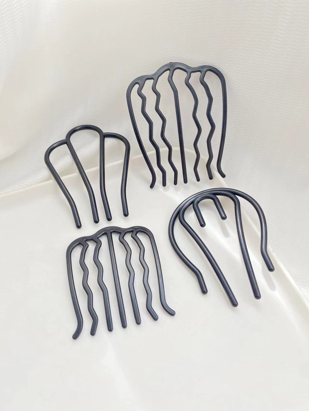 4 peças pentes de cabelo preto - Women'S Accessories Designer avaliação e preço