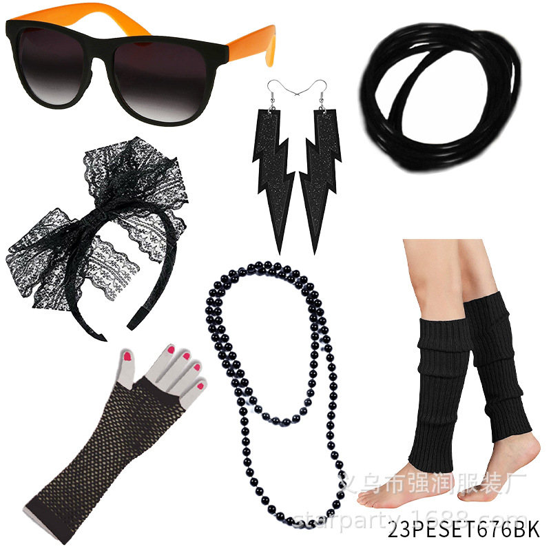 Conjunto de Acessórios para Fa - Women'S Accessories In The 80S avaliação e preço