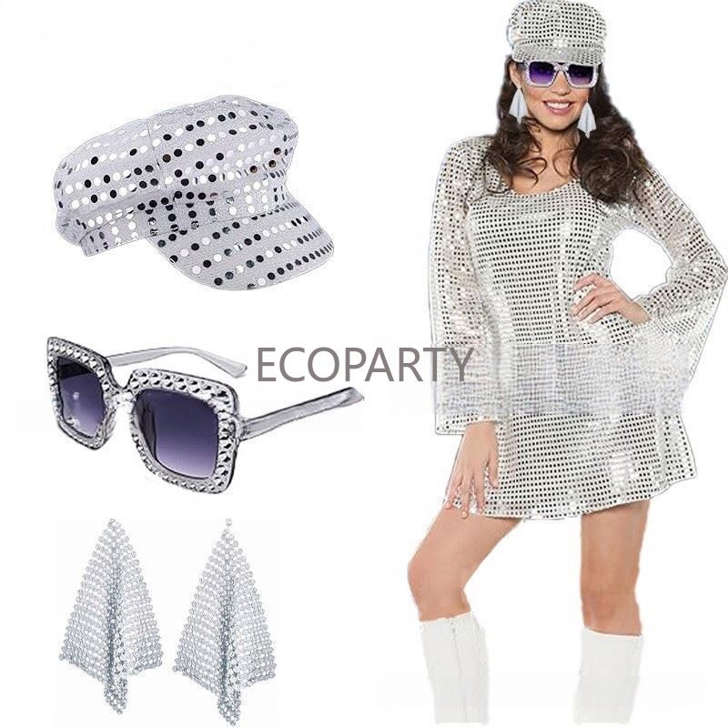 2024 3 pçs/5 pçs 70s disco tra - Women'S Accessories In The 80S avaliação e preço