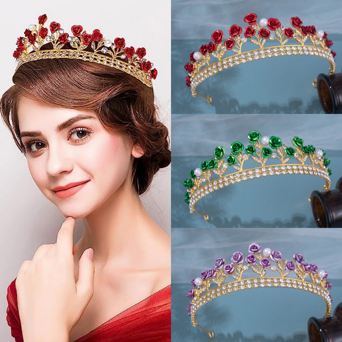 Coroa de Noiva Barroca em Cerâ - Women Accessories For Wedding avaliação e preço