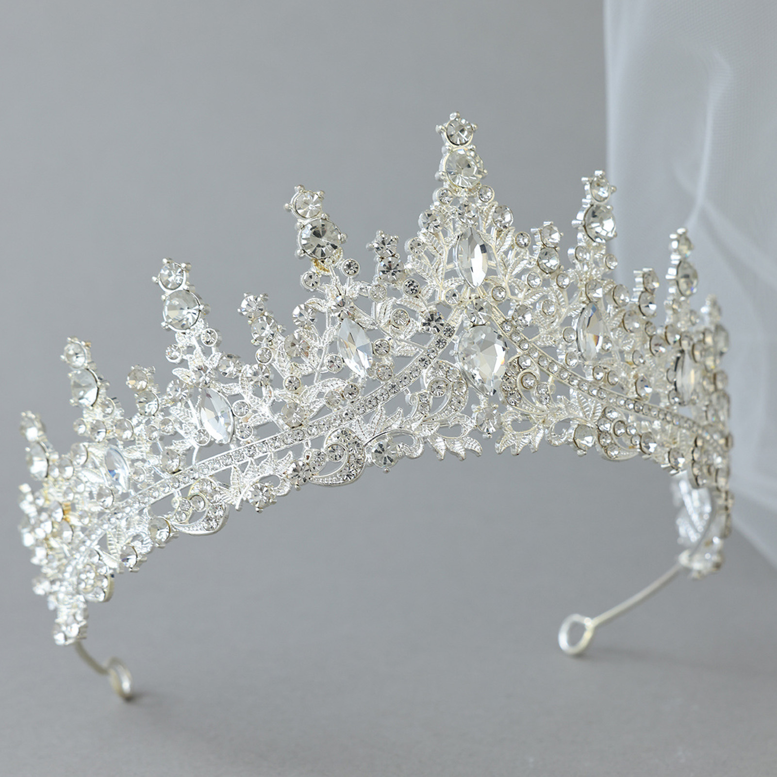 Coroa de Noiva com Strass Bril - Women Accessories For Wedding avaliação e preço