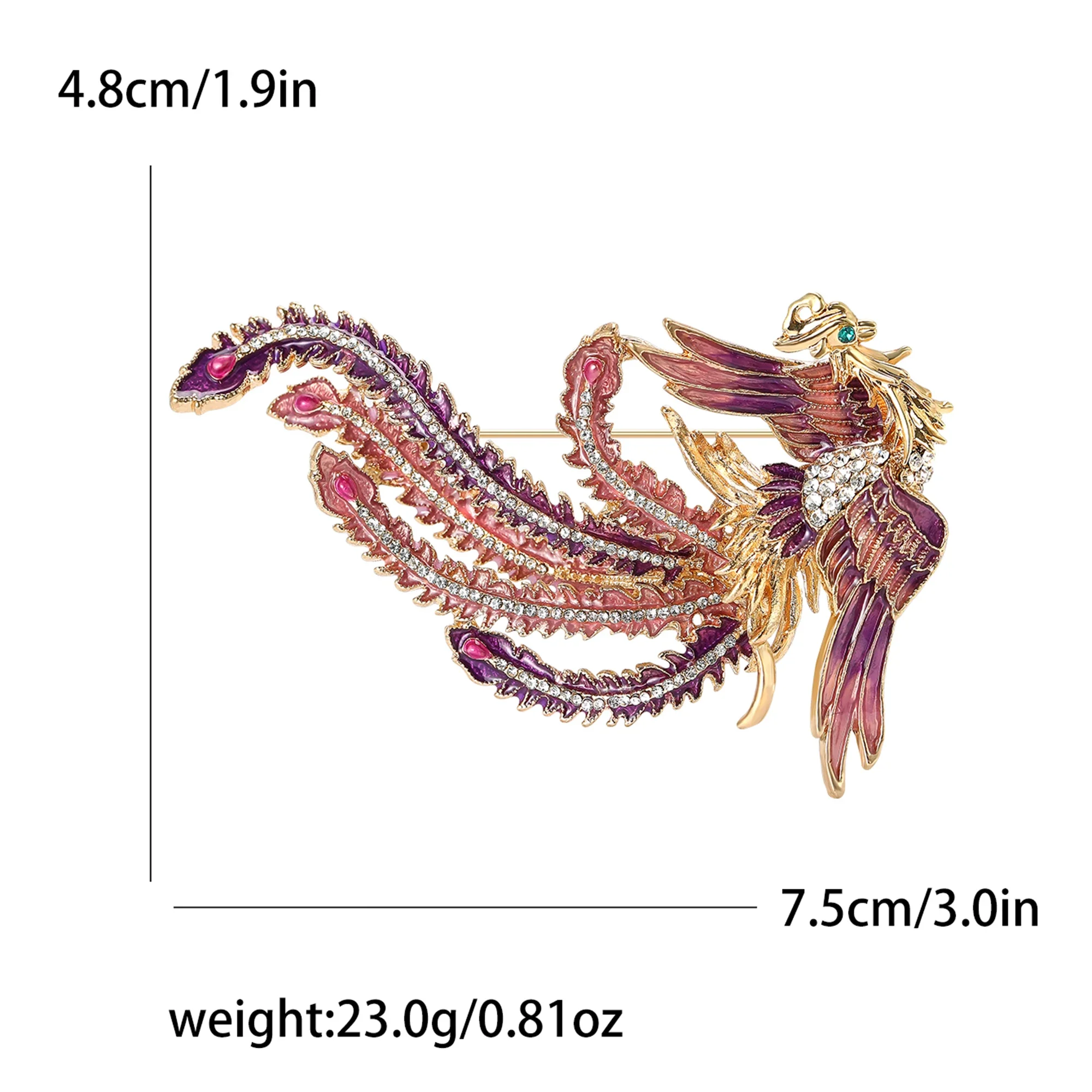Broches de strass phoenix para - Women'S Accessories Categories avaliação e preço